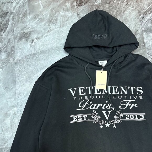 Black Hooded Sweatshirt By Vetements - Picture 4 of 10